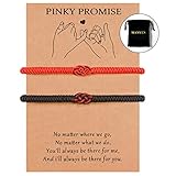 MANVEN Pulseras Para Parejas Pulsera Hilo Rojo del Destino Regalos Aniversario Pareja Para el Novio Novia